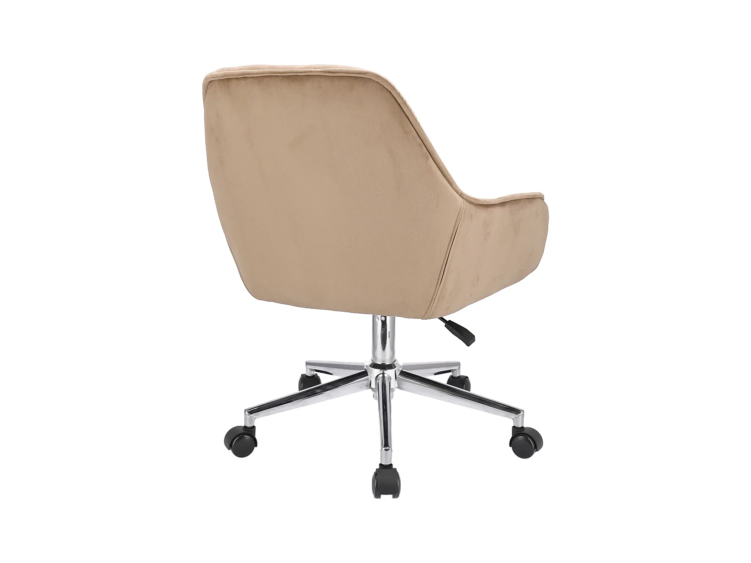Fauteuil LARGO en beige avec pieds en argent