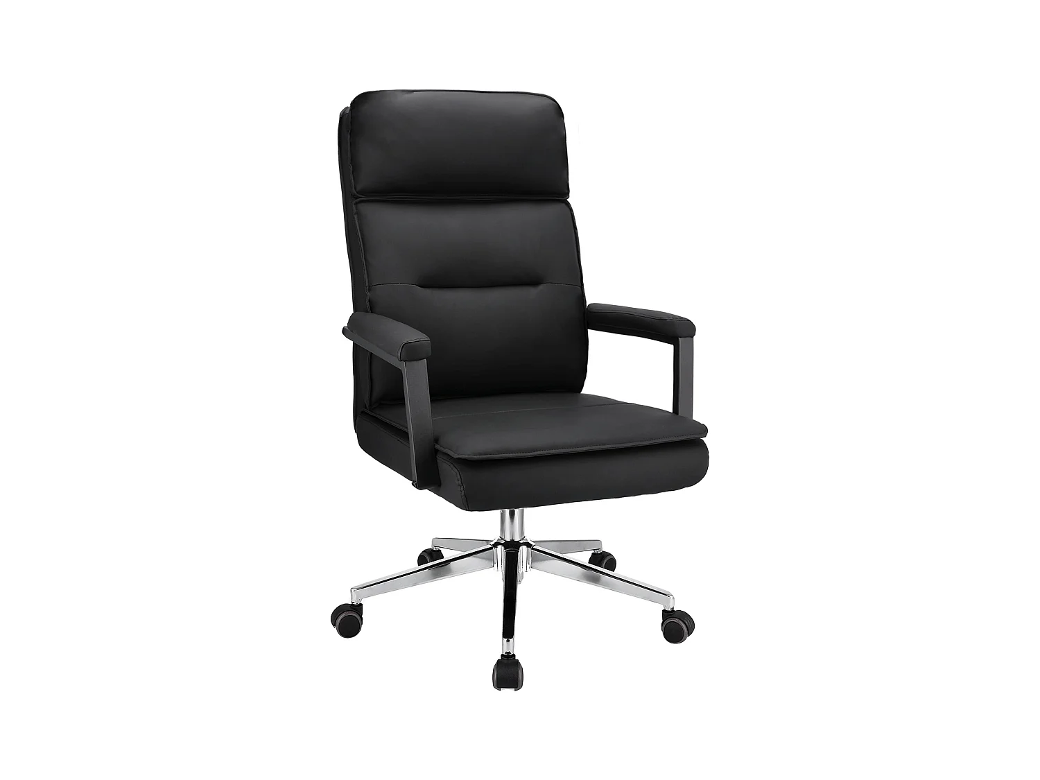 SEGO fauteuil de bureau en cuir écologique noir