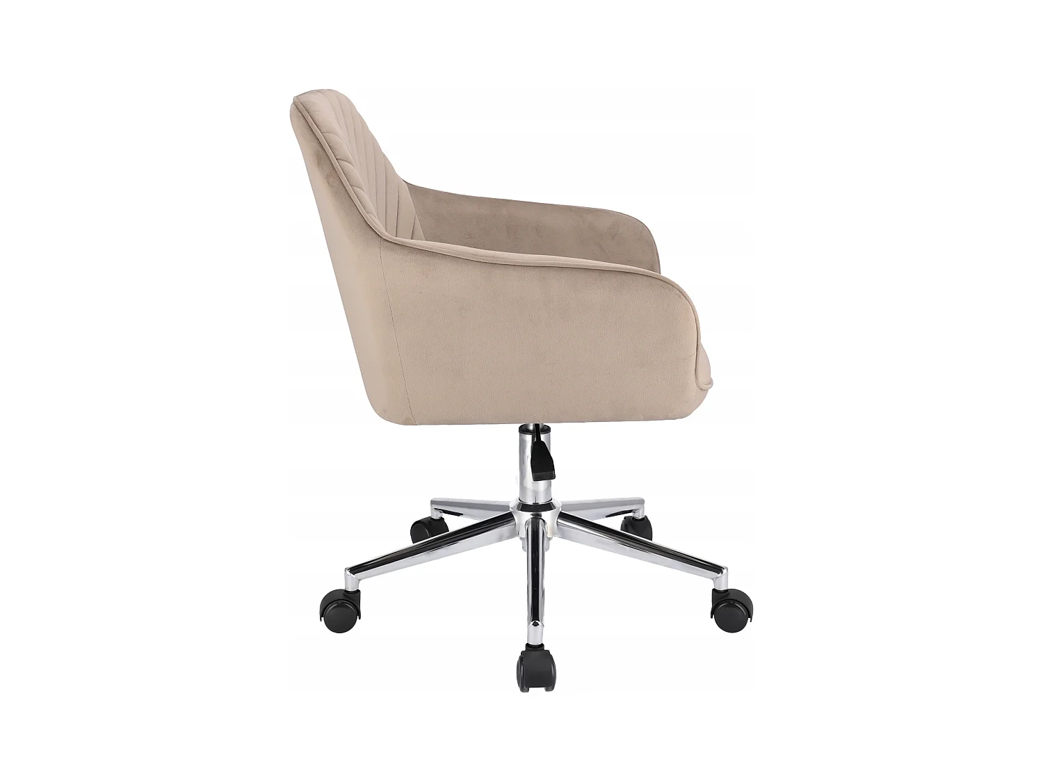 Fauteuil NAPOLI en beige avec pieds en argent