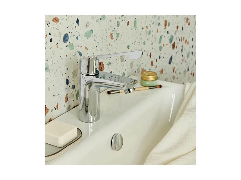 Mitigeur lavabo PMR JACOB DELAFON July+ sans vidage Chromé