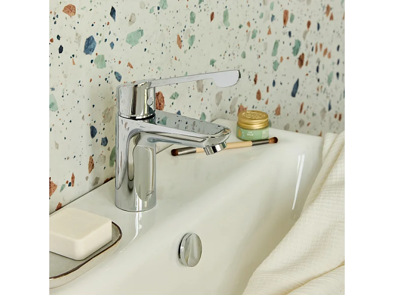 Mitigeur lavabo PMR JACOB DELAFON July+ sans vidage Chromé