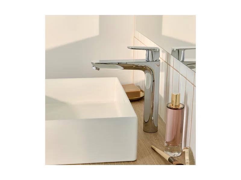 Mitigeur lavabo L JACOB DELAFON July+ sans vidage Chromé