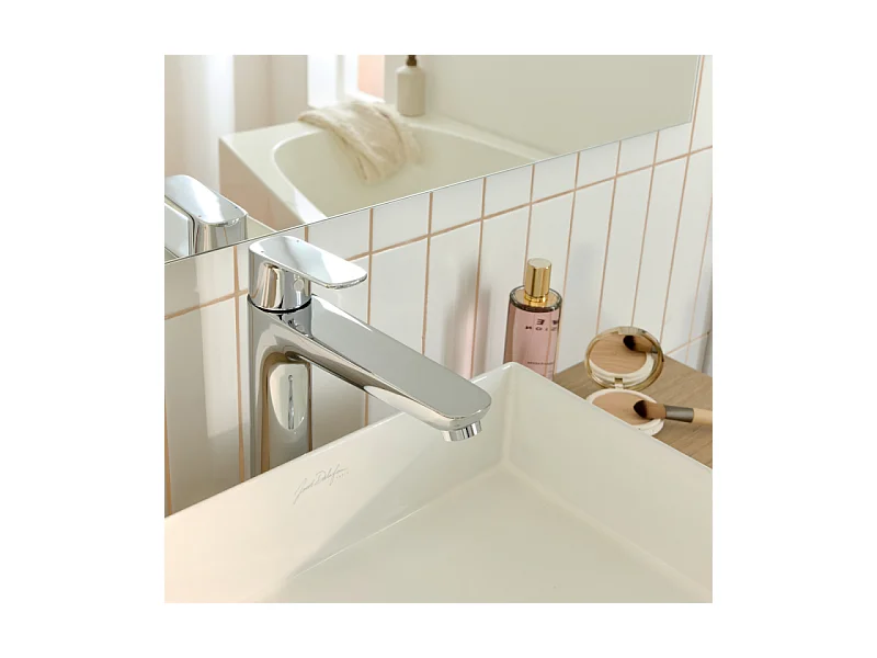 Mitigeur lavabo L JACOB DELAFON July+ sans vidage Chromé