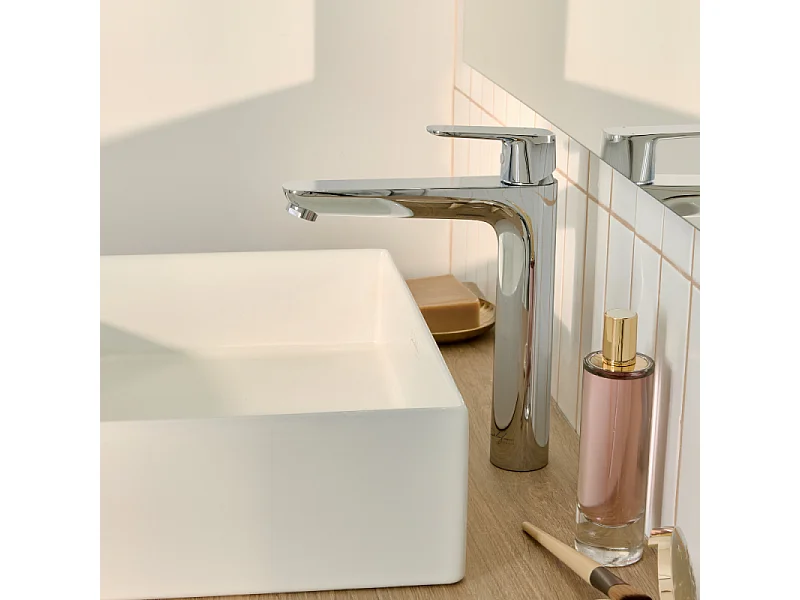 Mitigeur lavabo L JACOB DELAFON July+ sans vidage Chromé