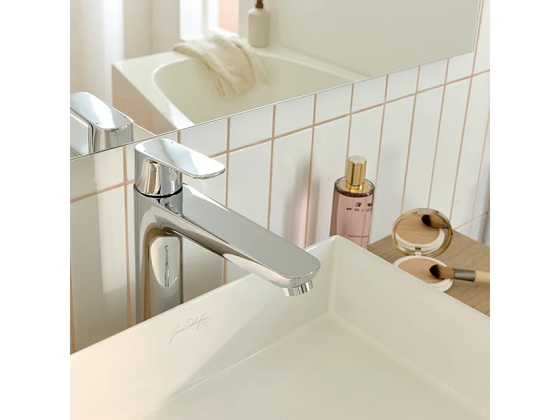 Mitigeur lavabo L JACOB DELAFON July+ sans vidage Chromé