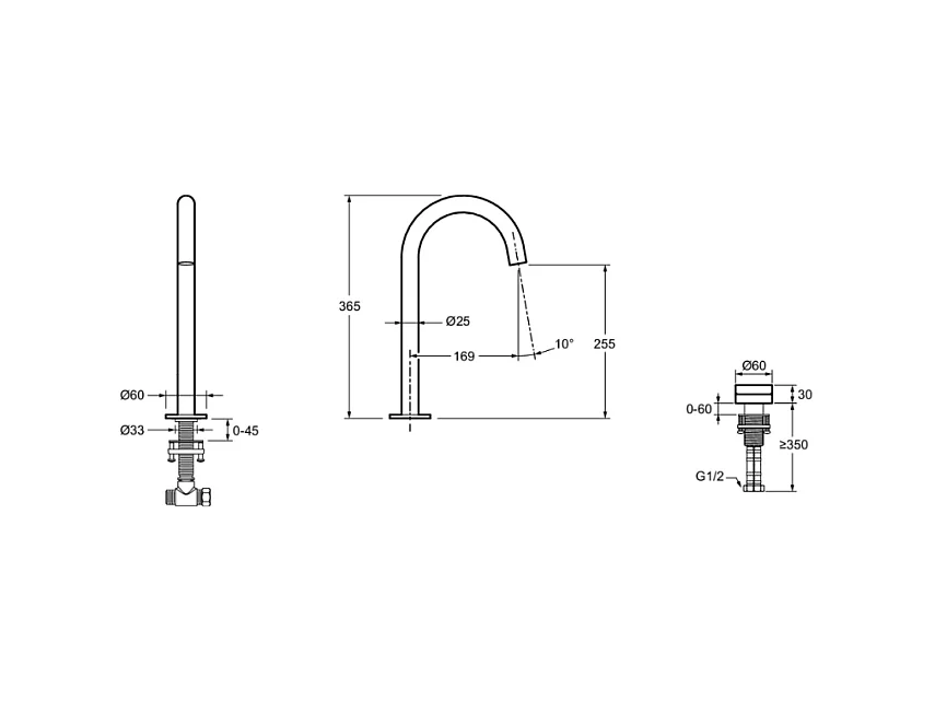 Mitigeur lavabo 2 trous XL JACOB DELAFON Grands Boulevards Laiton brossé