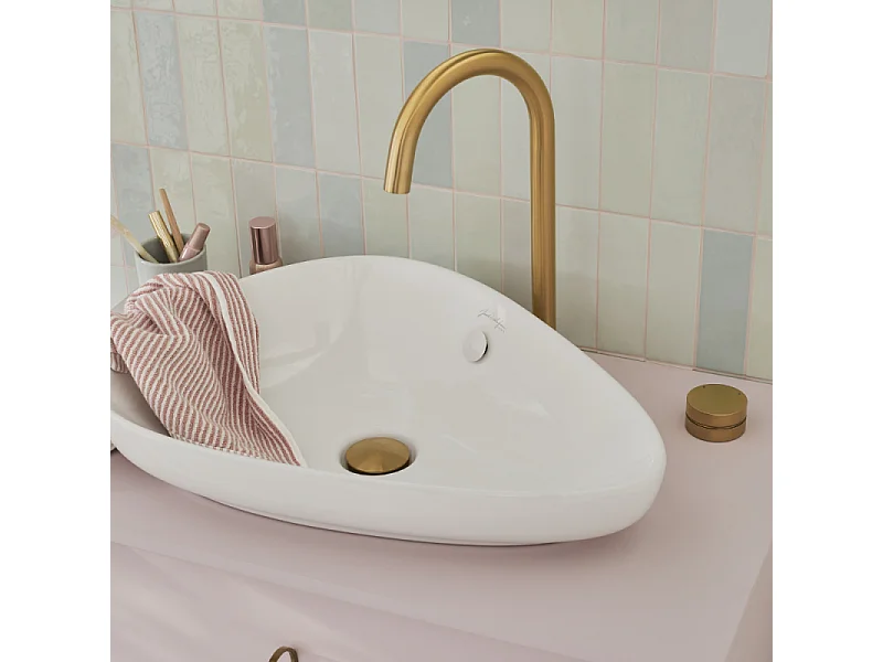 Mitigeur lavabo 2 trous XL JACOB DELAFON Grands Boulevards Laiton brossé