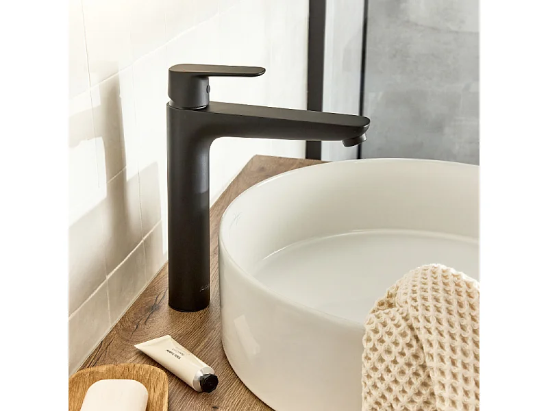 Mitigeur lavabo L JACOB DELAFON July+ sans vidage Noir mat