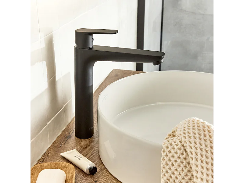 Mitigeur lavabo L JACOB DELAFON July+ sans vidage Noir mat