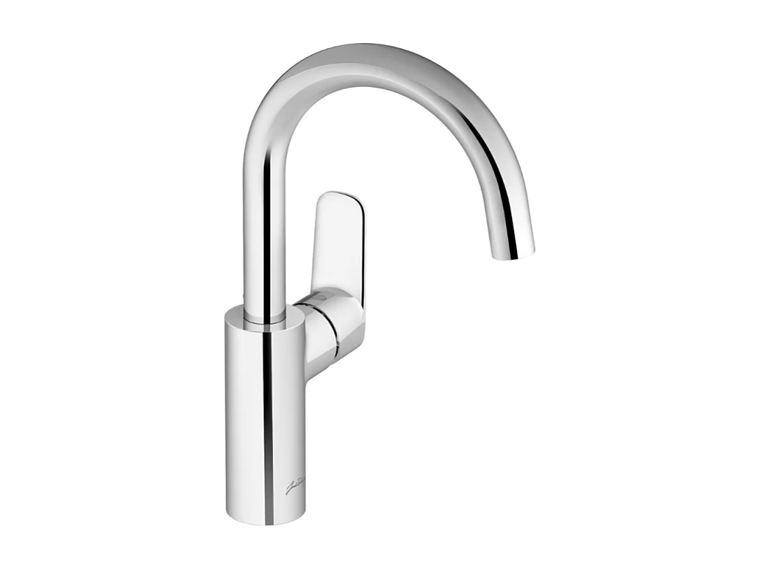 Mitigeur lavabo tube JACOB DELAFON July+ avec vidage Chromé