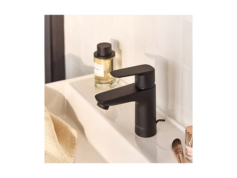 Mitigeur lavabo S JACOB DELAFON July+ avec vidage Noir mat