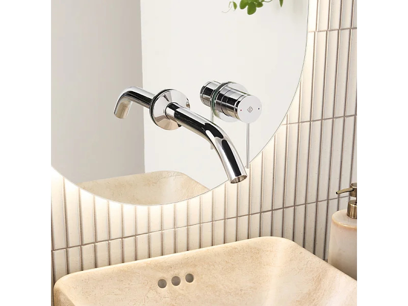 Mitigeur lavabo encastré JACOB DELAFON Grands Boulevards Chromé  + poignée + corps encastré