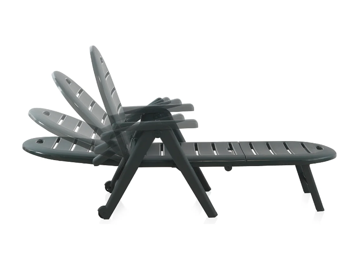 Lot 2 bains de soleil vert CAIMAN