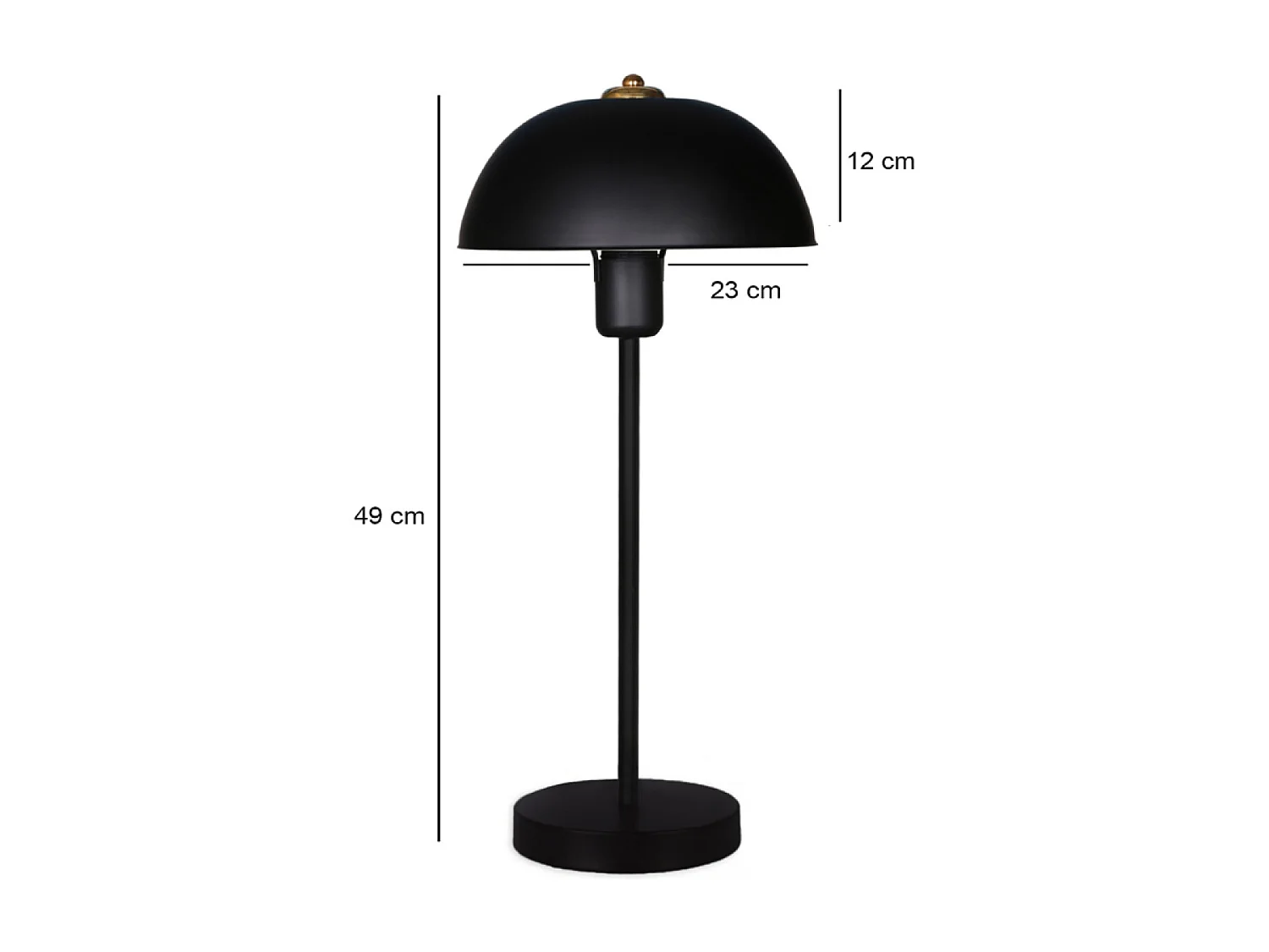 Candeeiro de mesa cogumelo verde 35cm AGATHA