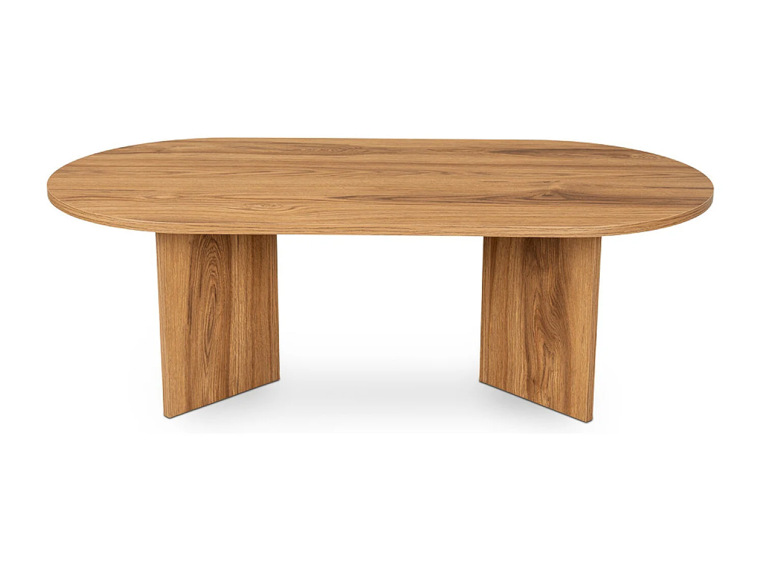 Table basse design ovale bois 120cm RAAV