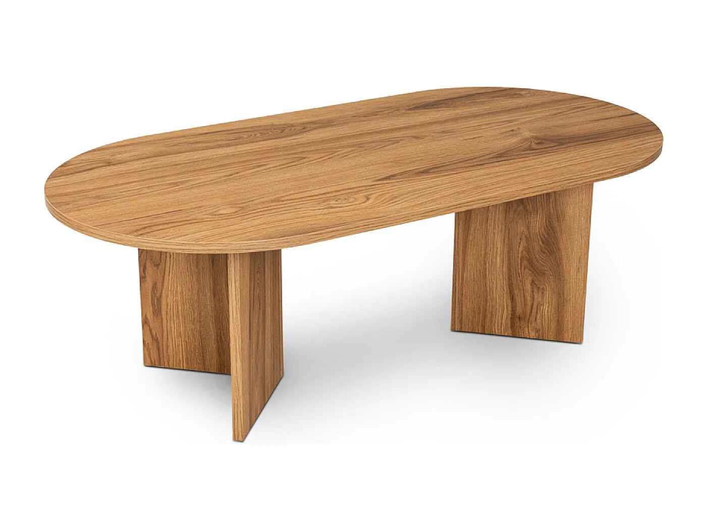 Table basse design ovale bois 120cm RAAV