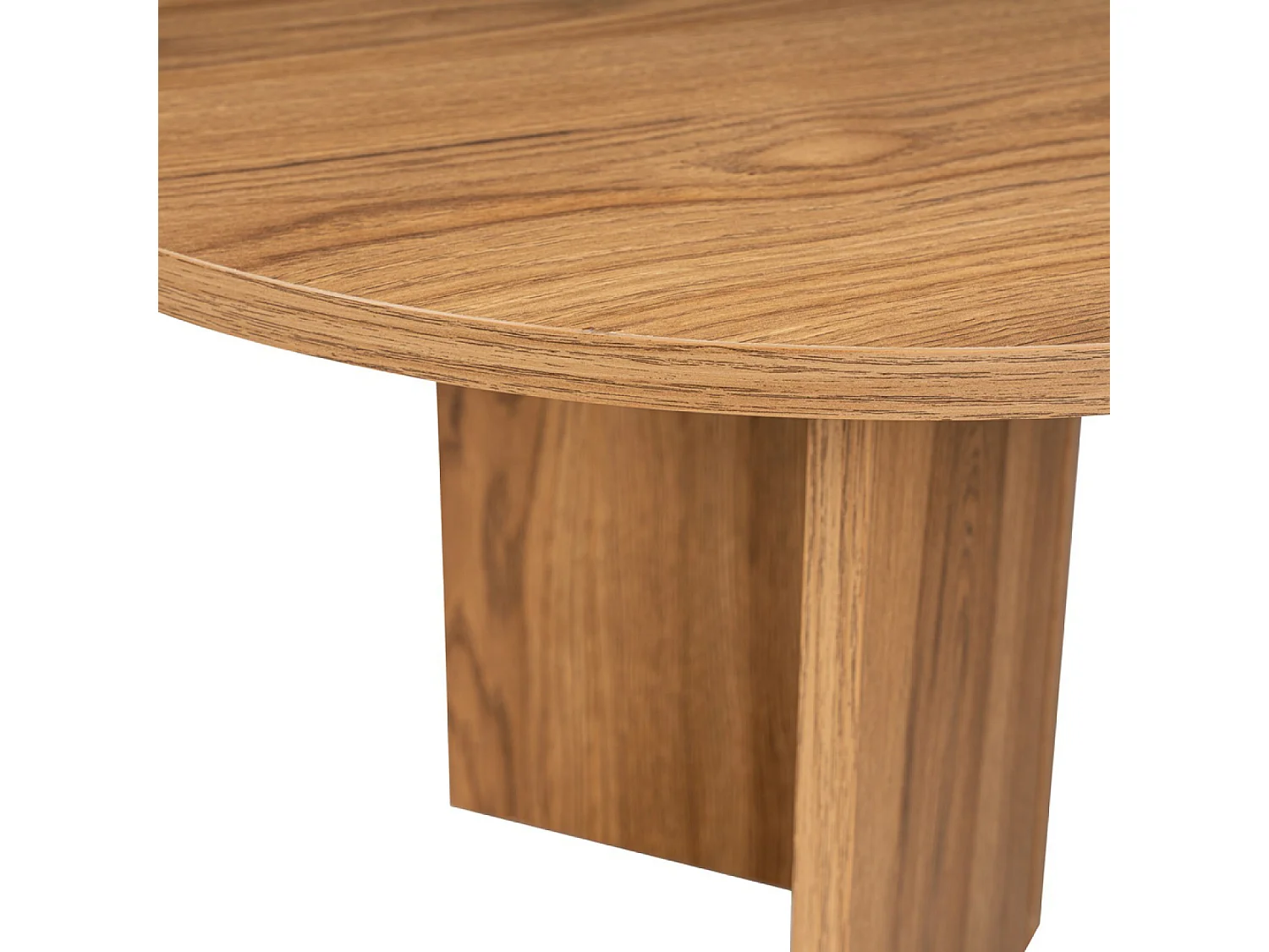 Table basse design ovale bois 120cm RAAV