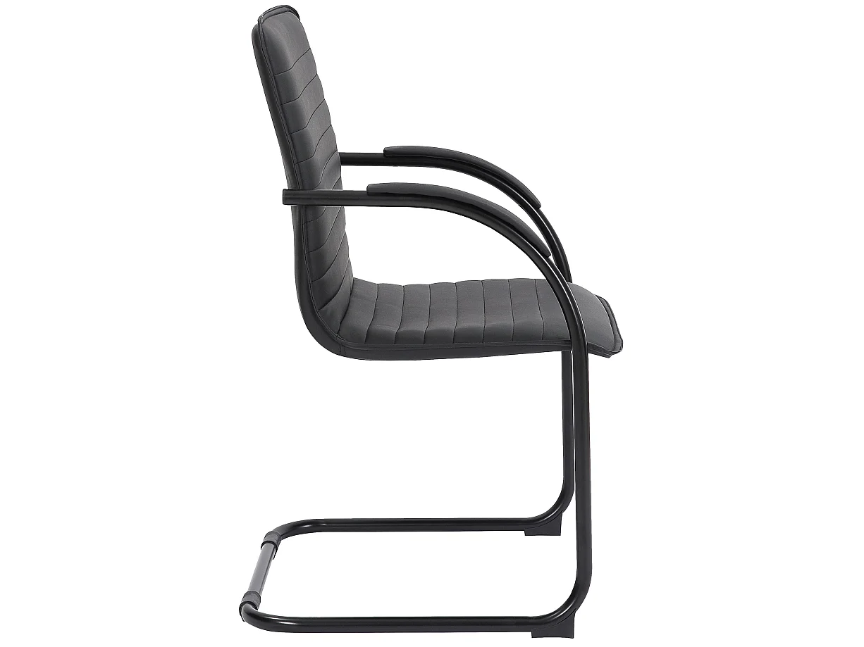 Chaise visiteur Tira revêtement en similicuir