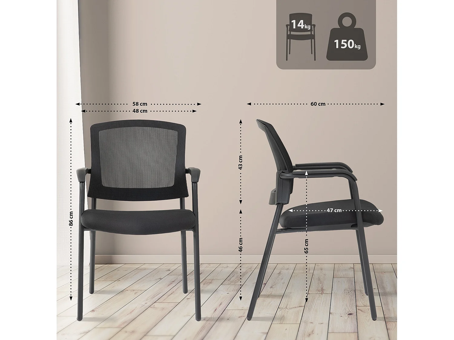 Chaise empilable Volga