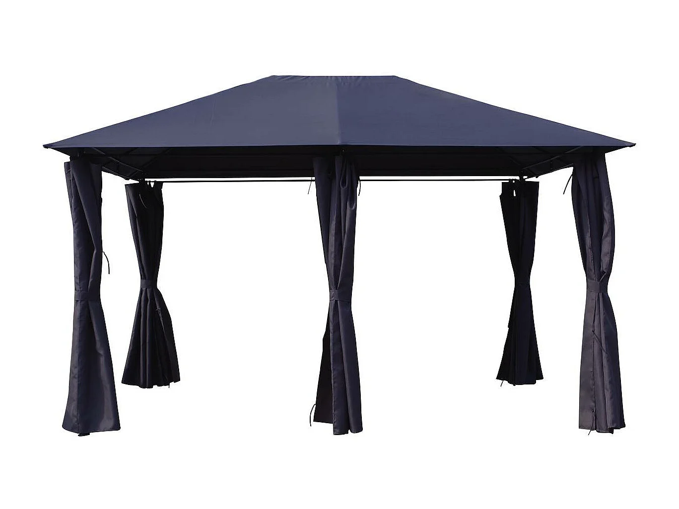 Toile et Rideaux de remplacement pour tonnelle "Rosita" - 3 x 4 m - Gris