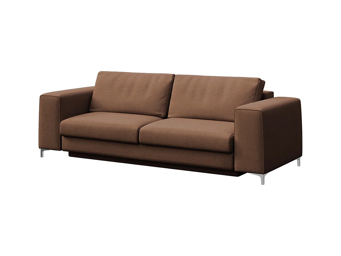 Rodier Canapé 3 places convertible Rene marron