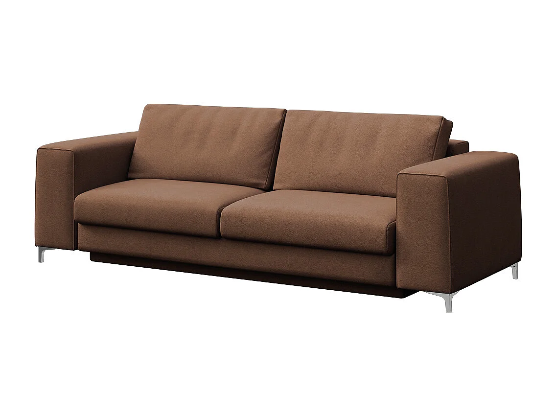 Rodier Canapé 3 places convertible Rene marron