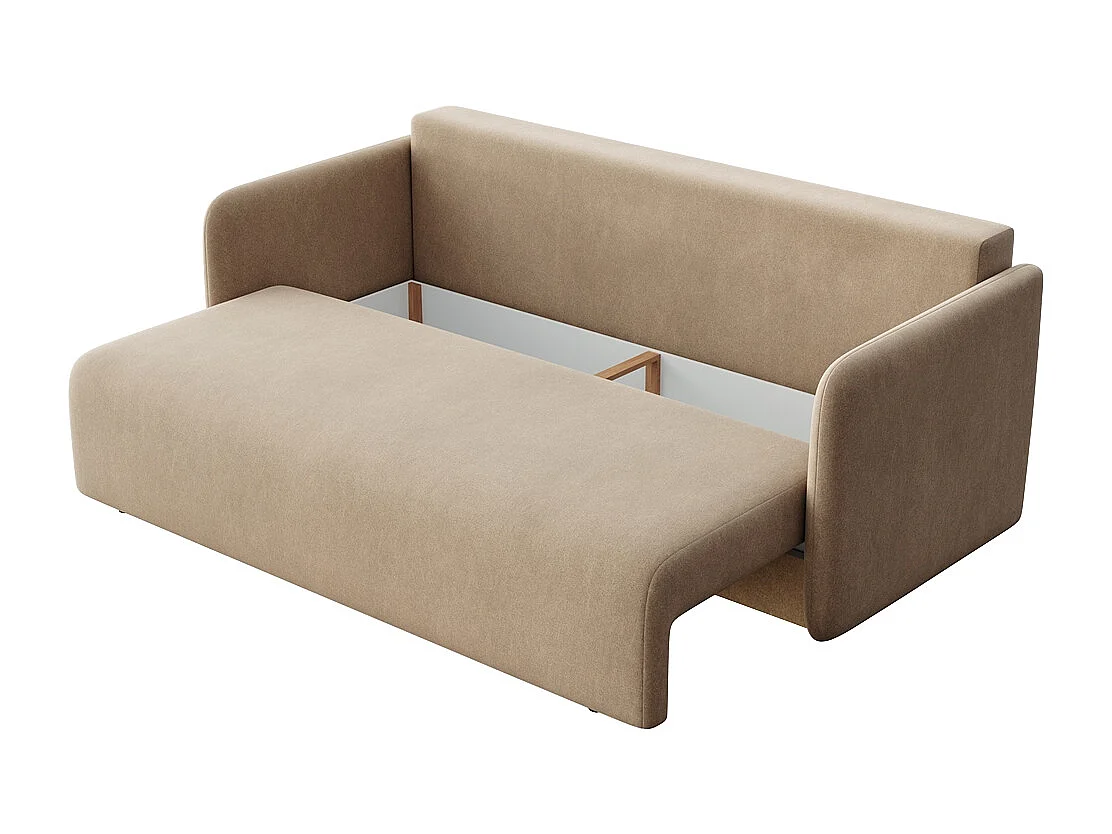 Rodier Canapé 3 places convertible Chaum camel