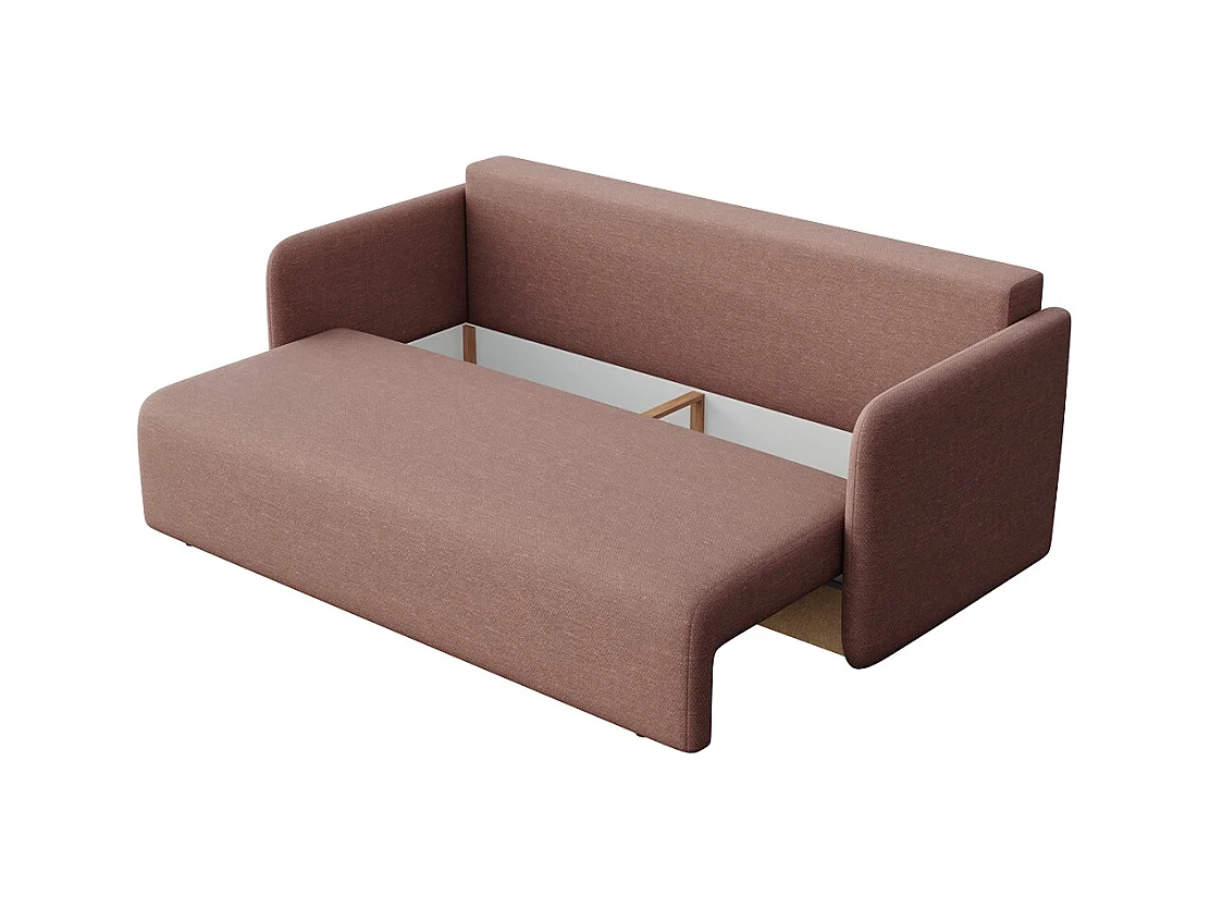 Rodier Canapé 3 places convertible Chaum rose foncé