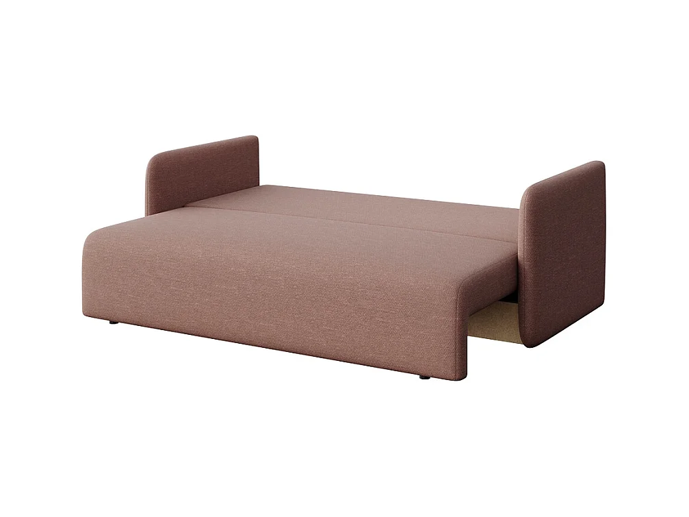Rodier Canapé 3 places convertible Chaum rose foncé