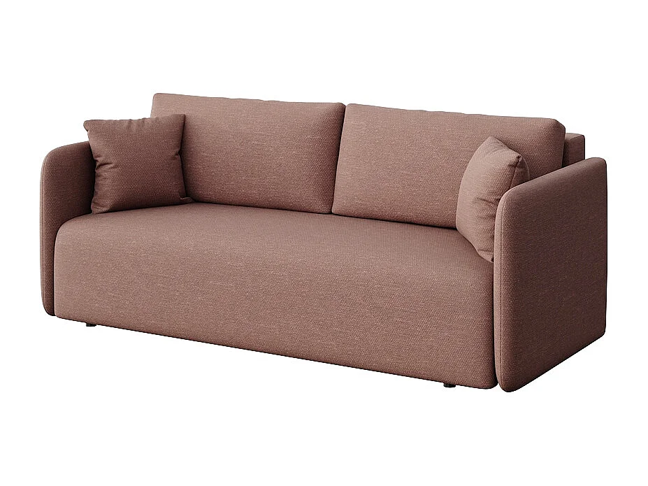 Rodier Canapé 3 places convertible Chaum rose foncé