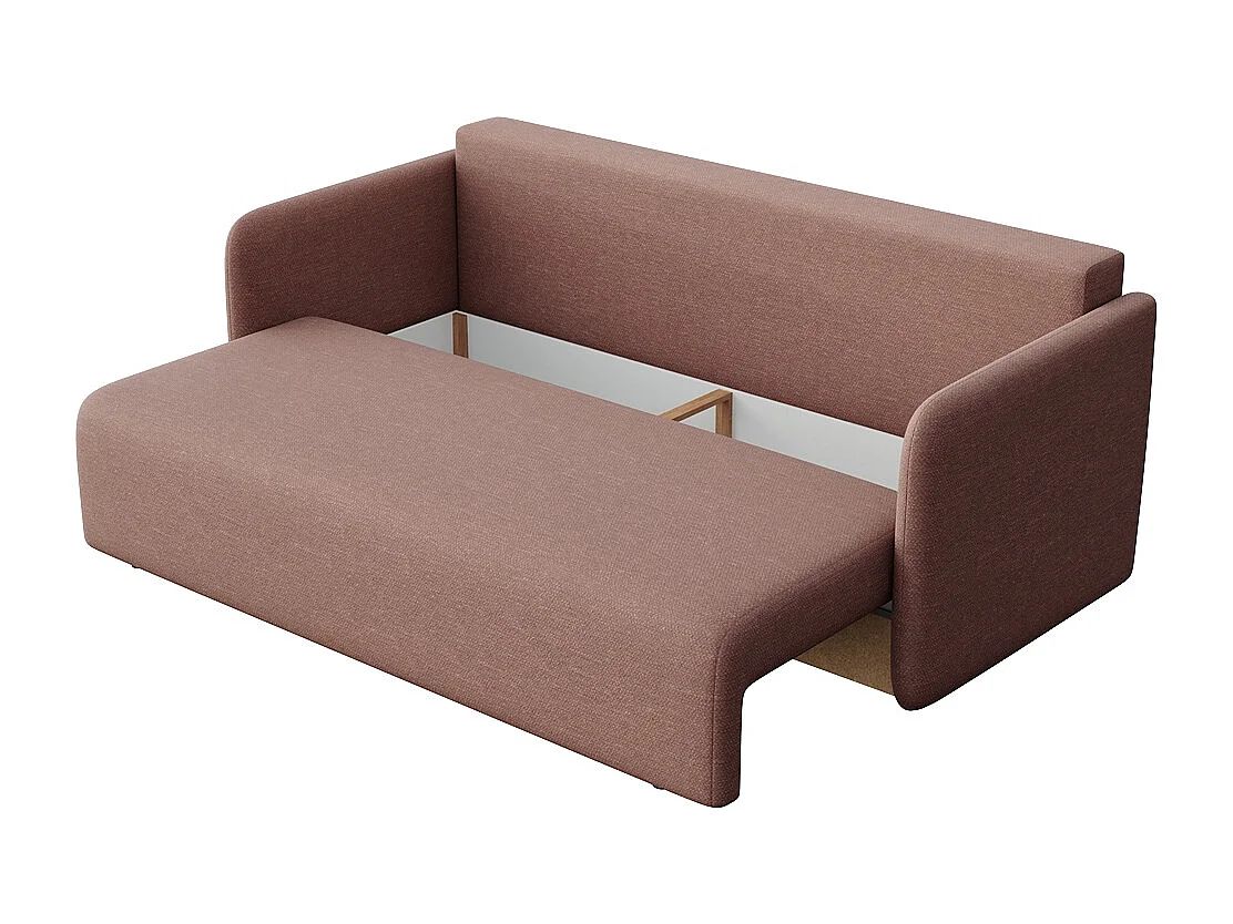 Rodier Canapé 3 places convertible Chaum rose foncé