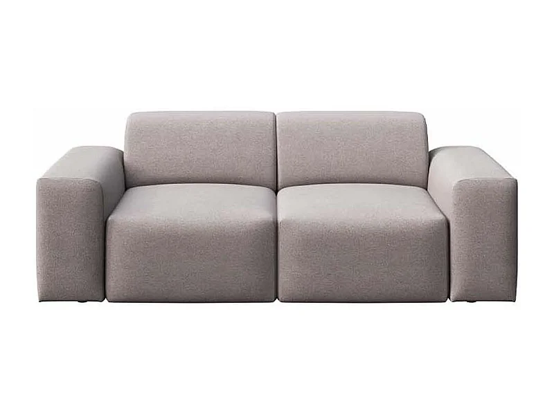 Villet 2-zitsbank grijs