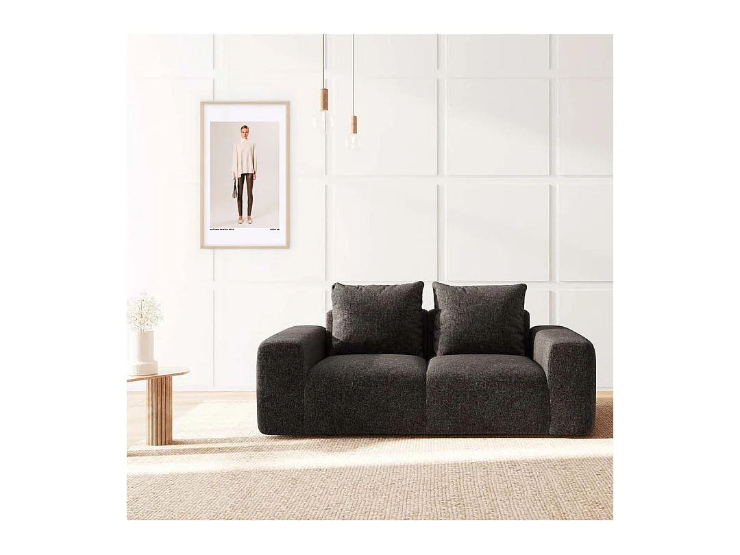 Rodier Canapé 2 places Monce anthracite