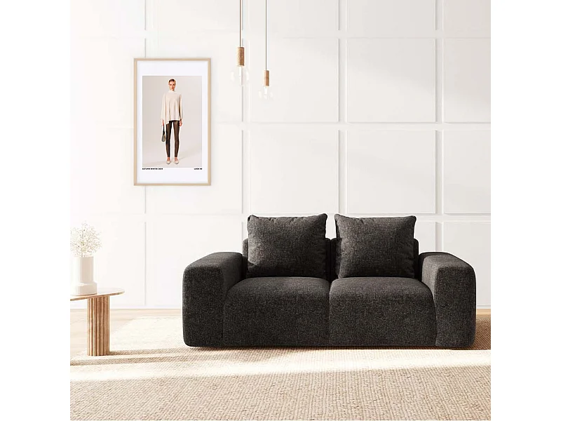 Rodier Canapé 2 places Monce anthracite