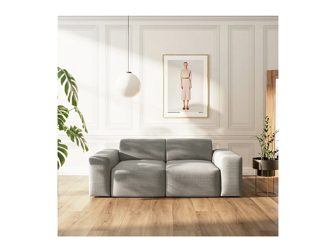 Rodier Canapé 2 places Villet gris