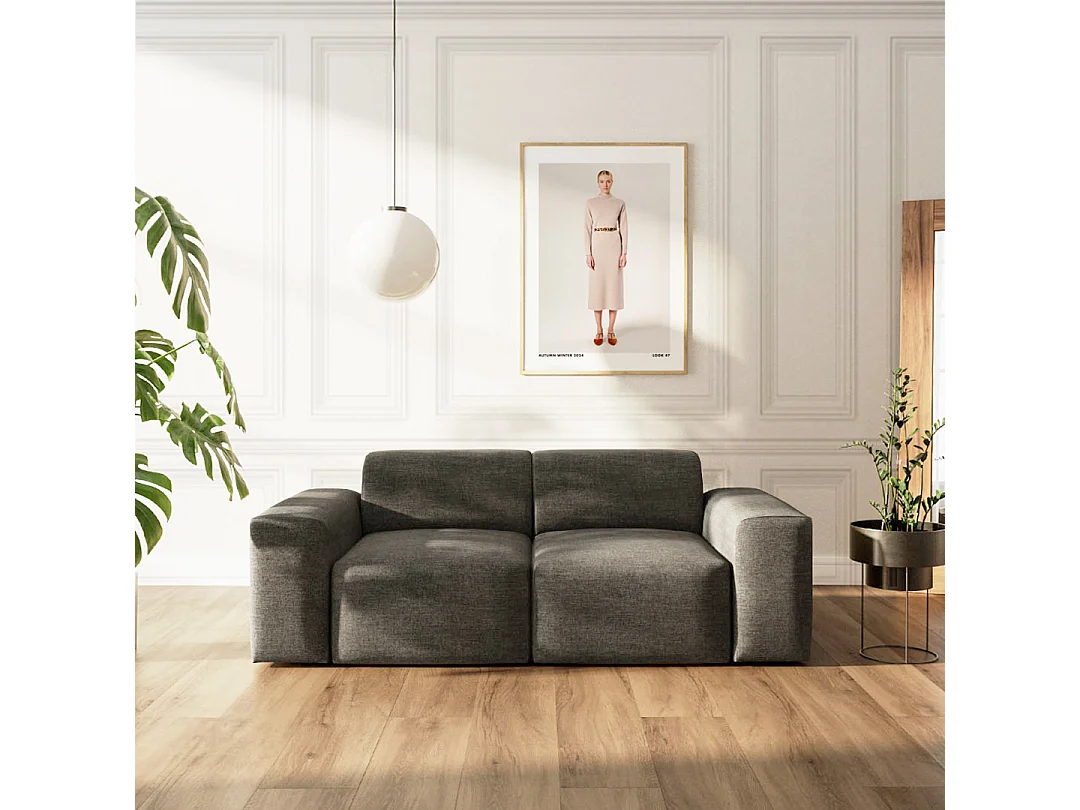 Rodier Canapé 2 places Villet anthracite