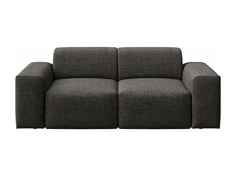 Villet 2-zitsbank antraciet