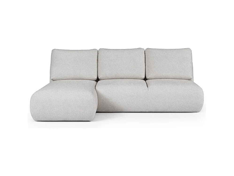 Rodier Canapé méridienne gauche sans accoudoirs Mirel gris