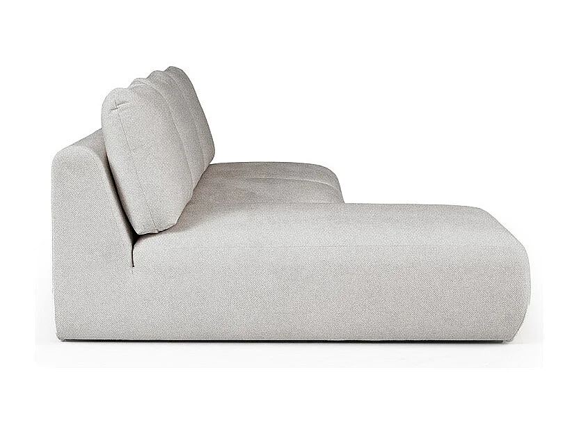 Rodier Canapé méridienne gauche sans accoudoirs Mirel gris