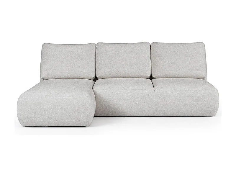 Rodier Canapé méridienne gauche sans accoudoirs Mirel gris