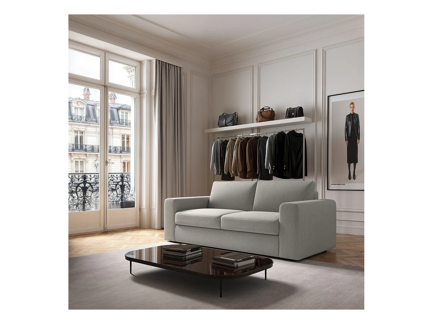 Rodier Canapé 3 places Baga crème