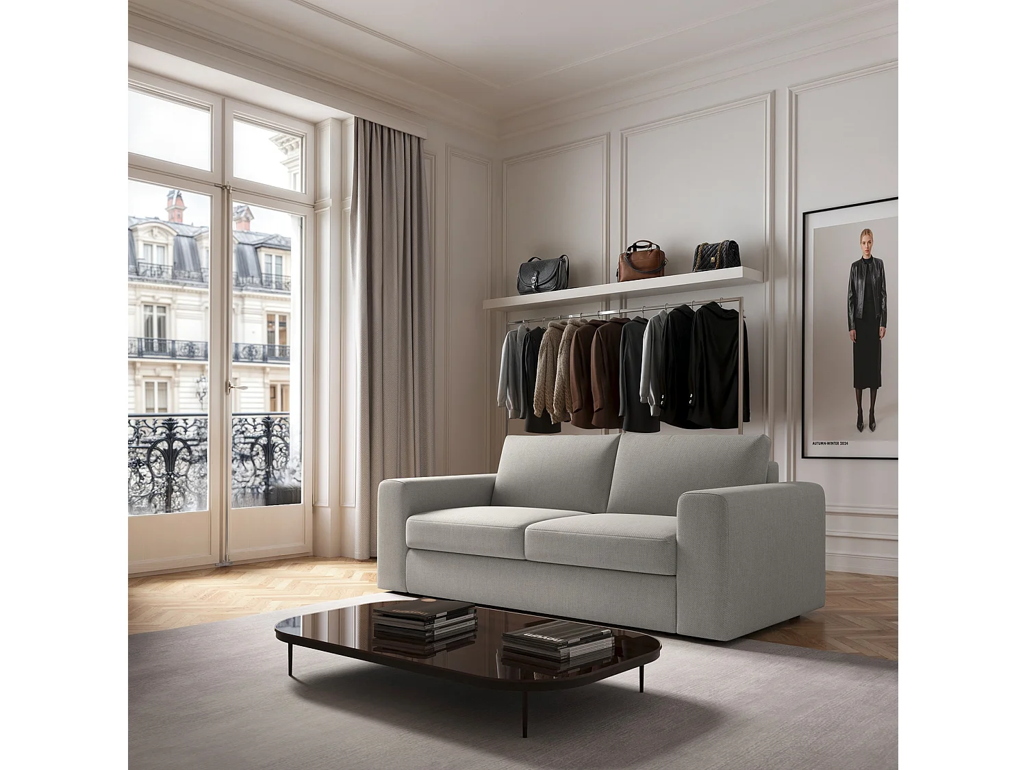 Rodier Canapé 3 places Baga crème