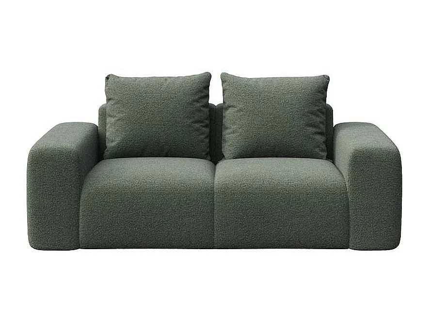 Rodier Canapé 2 places Monce vert bouteille