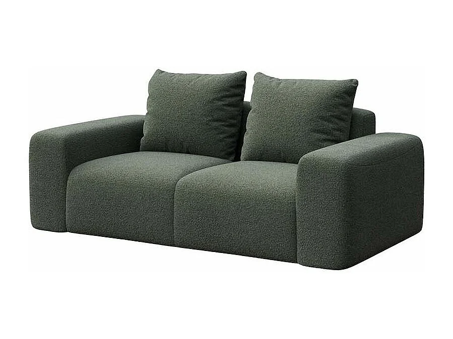 Rodier Canapé 2 places Monce vert bouteille