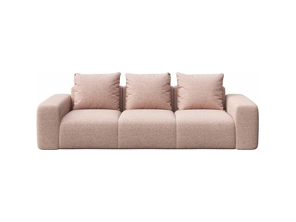 Rodier Canapé 3 places Monce rose pastel
