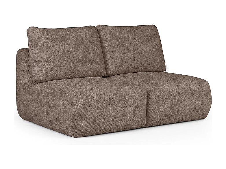 Rodier Canapé 2 places sans accoudoirs Mirel brun