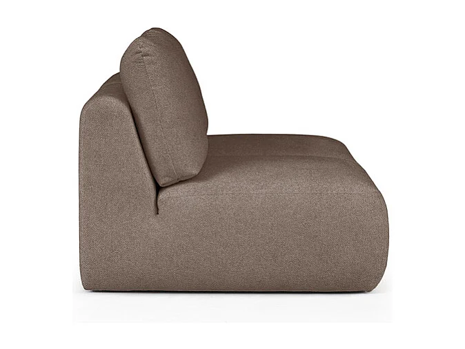 Rodier Canapé 2 places sans accoudoirs Mirel brun