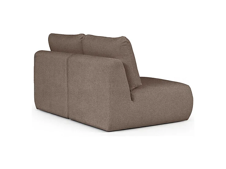 Rodier Canapé 2 places sans accoudoirs Mirel brun