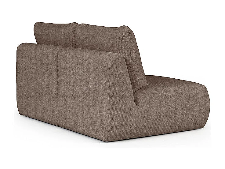 Rodier Canapé 2 places sans accoudoirs Mirel brun