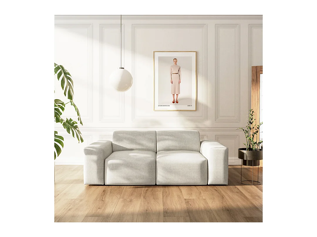 Rodier Canapé 2 places Villet beige clair